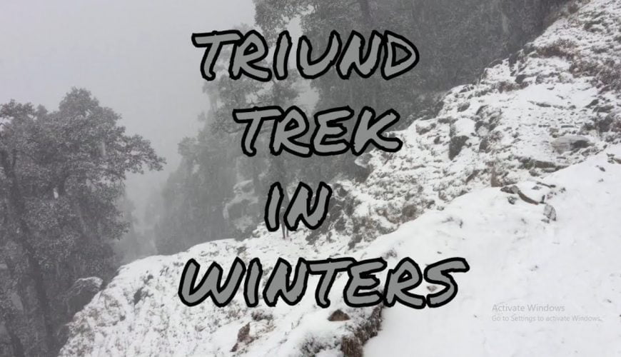 HEAVY SNOWFALL IN TRIUND | TRIUND TREK IN WINTERS | MCLEODGANJ