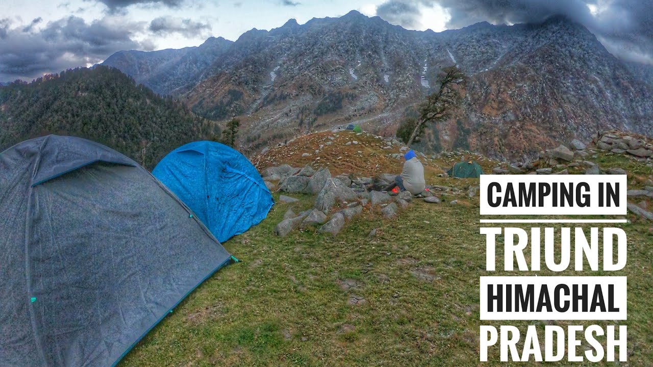 Camping In Snowline Triund Himachal Pradesh. Most Beautiful Camping Site of Himachal Pradesh