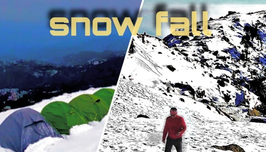 triund trek in winter enjoy snow fall at triund top|triund maclodganj dharamshala|mountain hiker